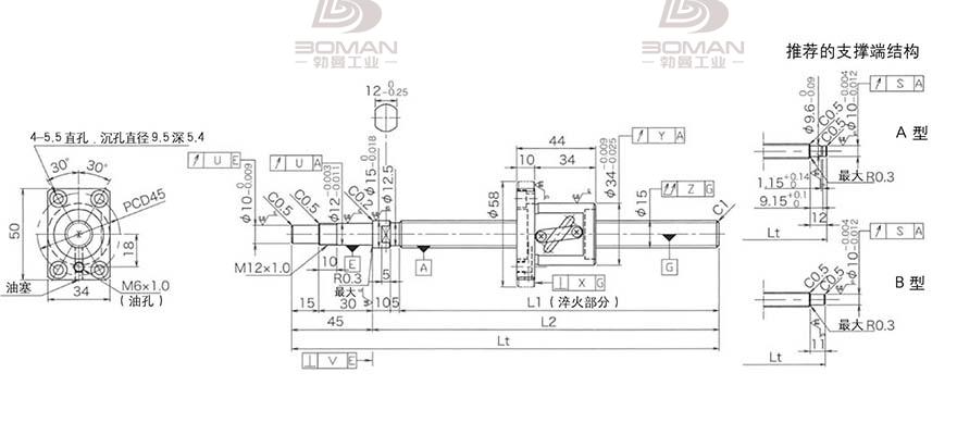 KURODA GP1505DS-BALR-0400B-C3F 黑田丝杠螺母怎么拆